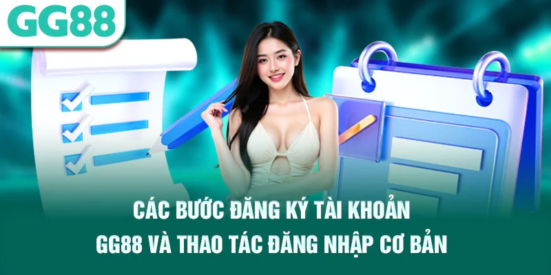 Các bước đăng ký tài khoản GG88 và thao tác đăng nhập cơ bản